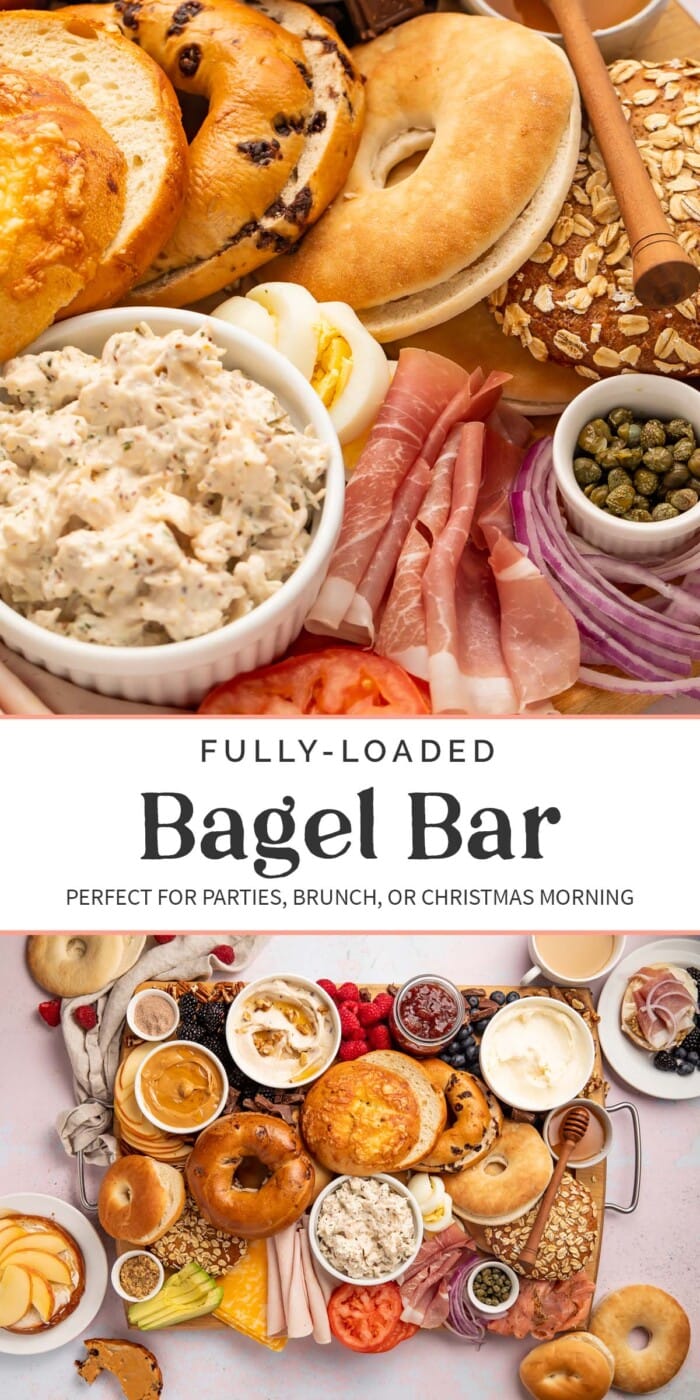 Pin graphic for bagel bar