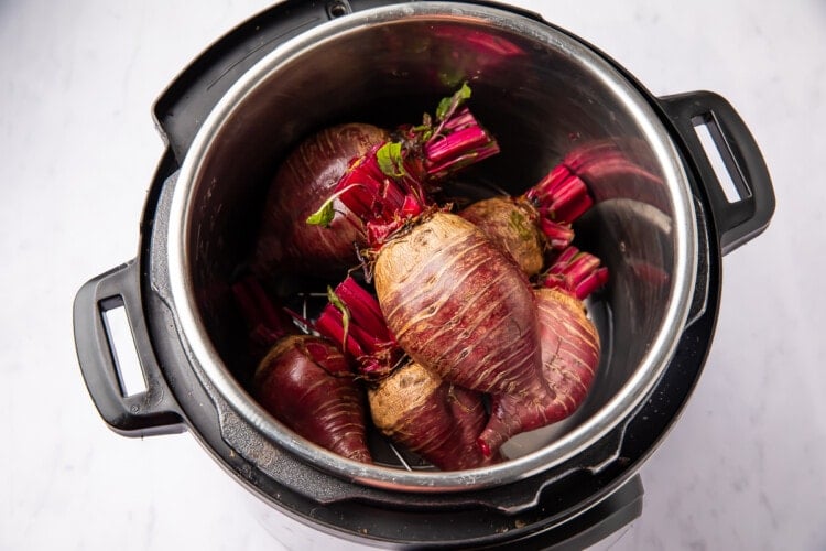 Cooked beets in Instant Pot