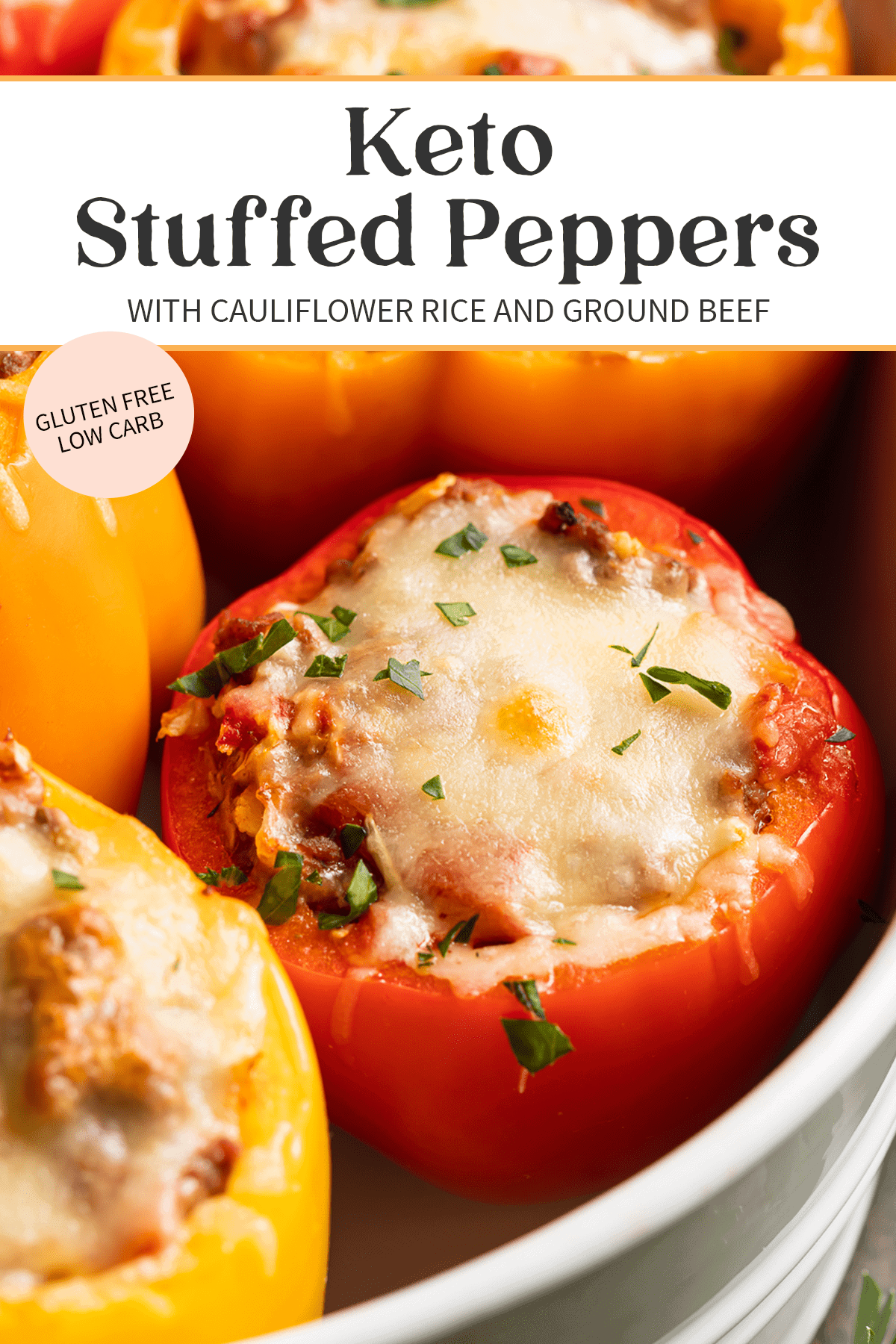 Cheesy Keto Stuffed Peppers - 40 Aprons