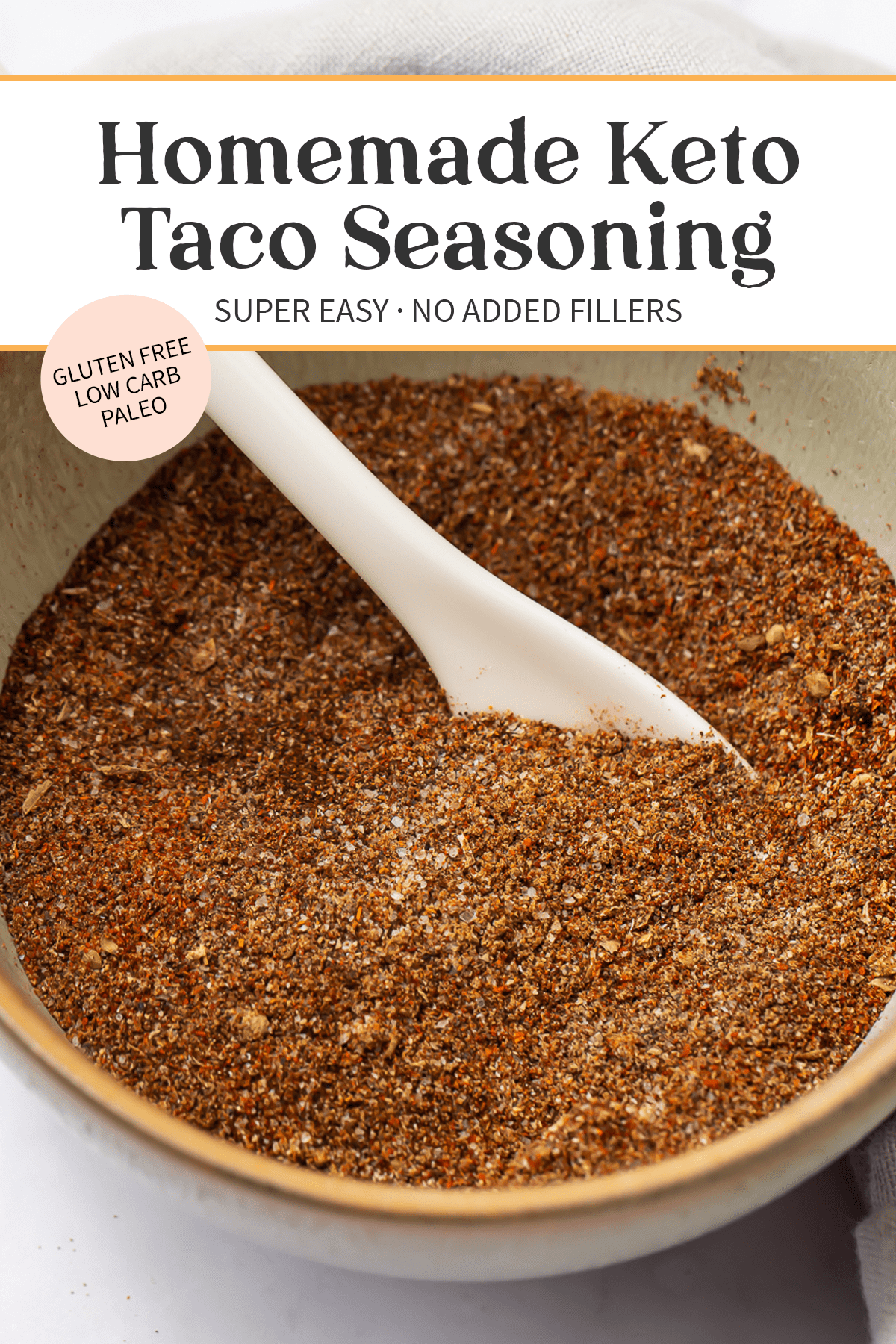 Keto Taco Seasoning (Low Carb, Gluten Free) - 40 Aprons