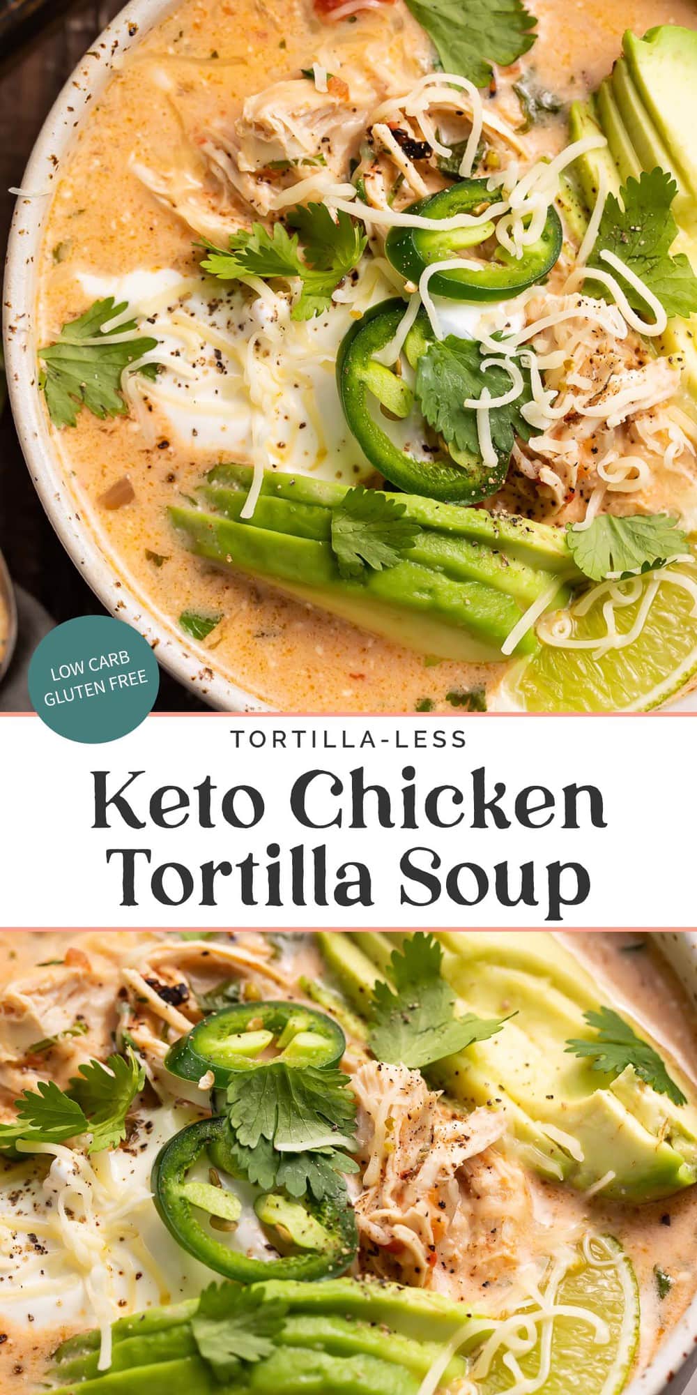 Keto Chicken Tortilla Soup (Low Carb, Gluten Free) - 40 Aprons