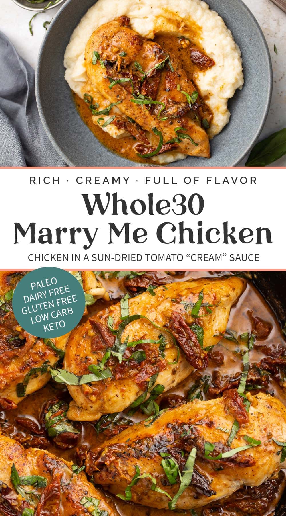 Whole30 Marry Me Chicken (Paleo, Dairy Free) - 40 Aprons