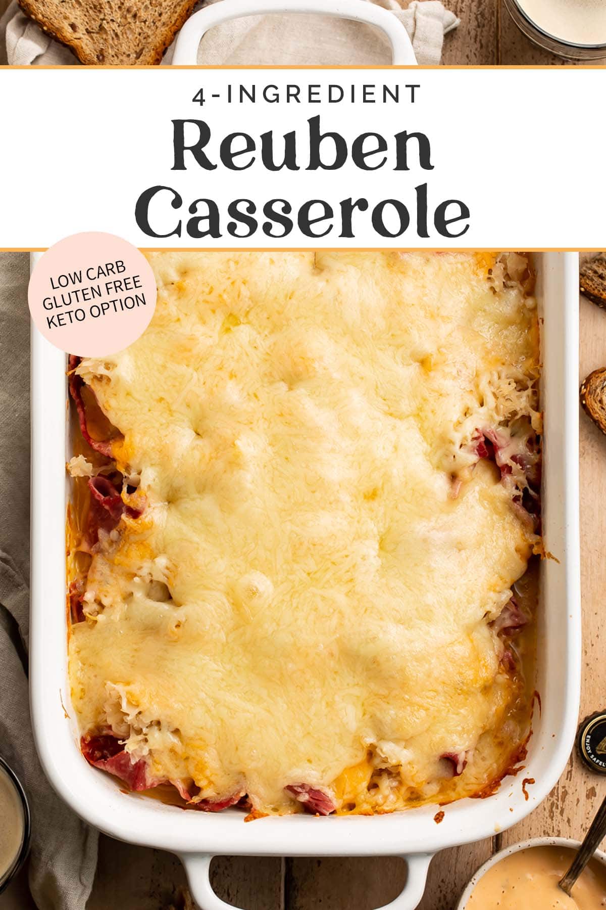 Reuben Casserole (Low Carb, Keto Option) - 40 Aprons