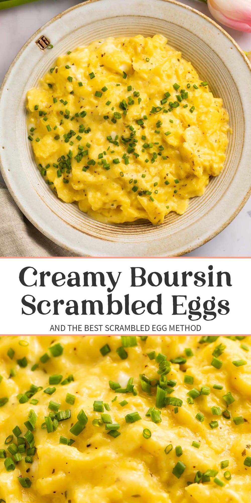 Creamy Boursin Scrambled Eggs - 40 Aprons