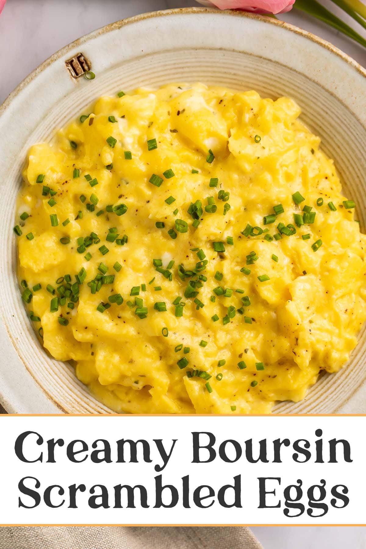 Creamy Boursin Scrambled Eggs - 40 Aprons