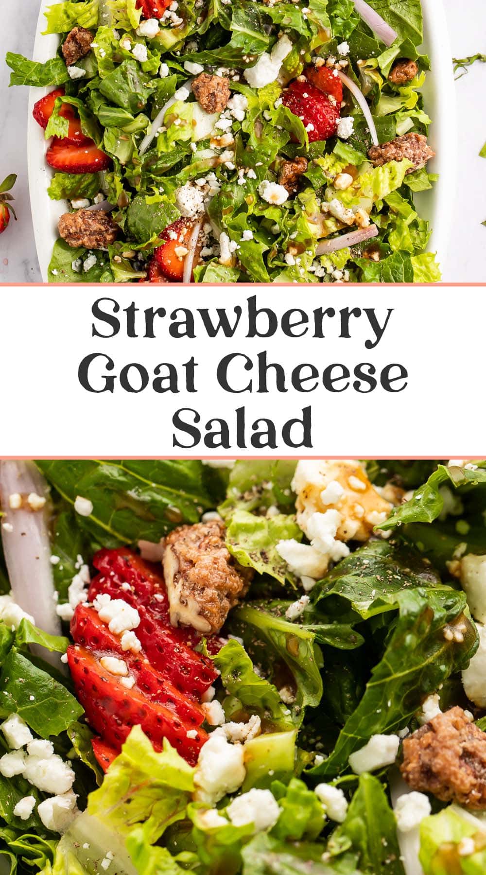 Strawberry Goat Cheese Salad With Balsamic Vinaigrette - 40 Aprons