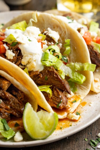 Shredded Beef Tacos - 40 Aprons