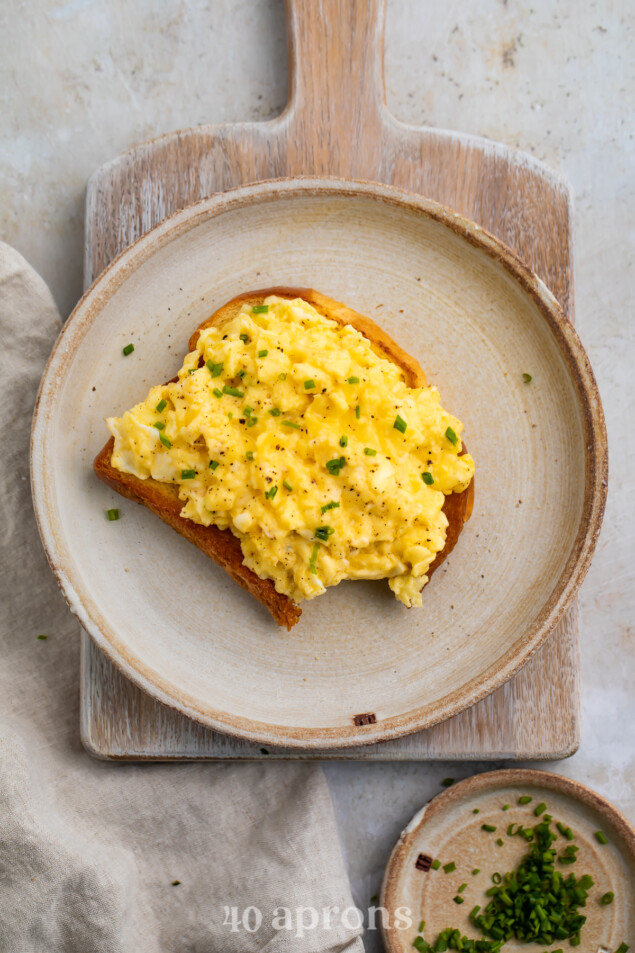 Truffled Scrambled Eggs - 40 Aprons