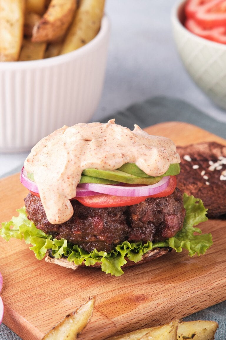 Whole30 Burgers with Spicy Mayo