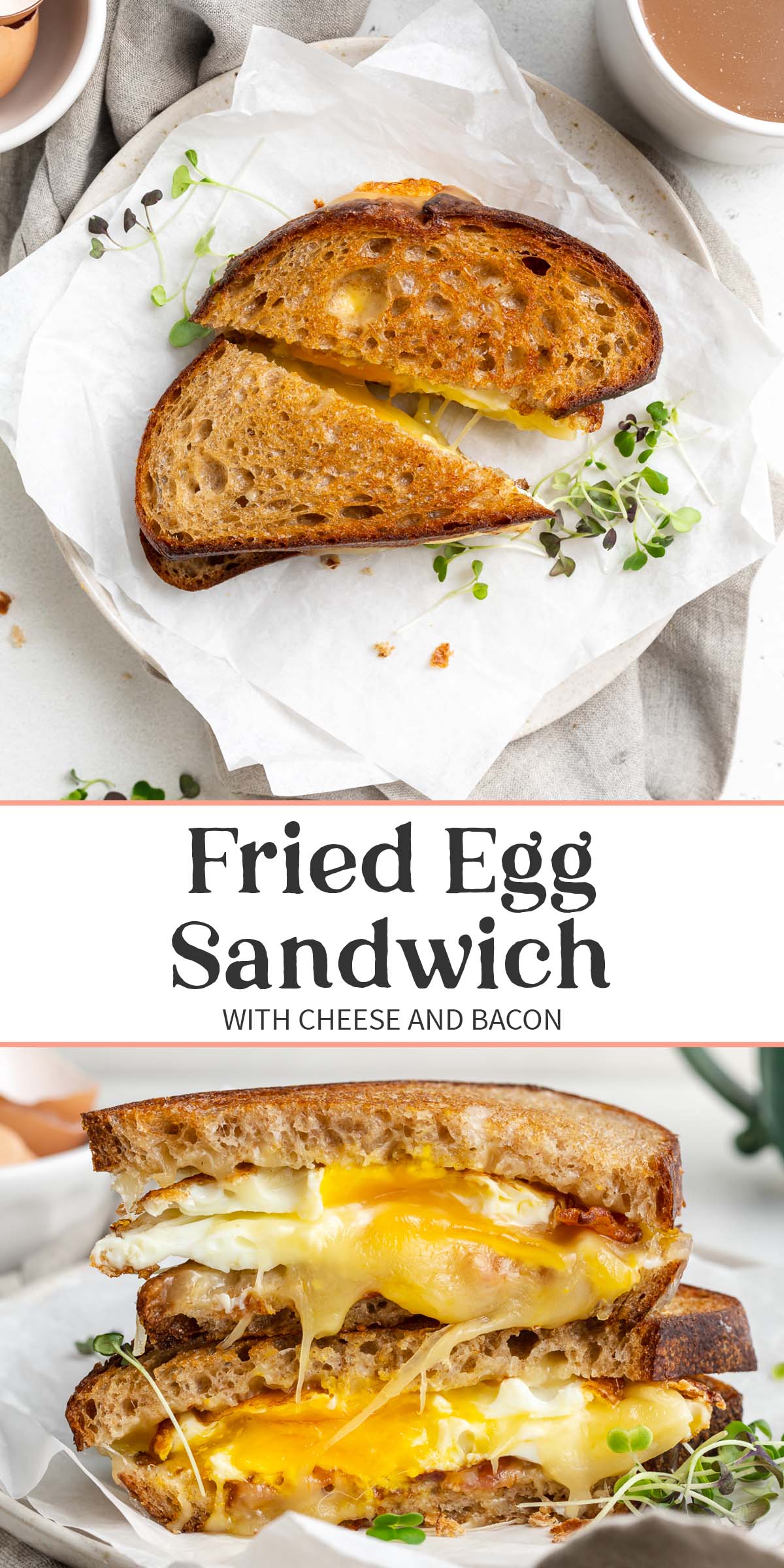 Fried Egg Sandwich with Cheese and Bacon - 40 Aprons