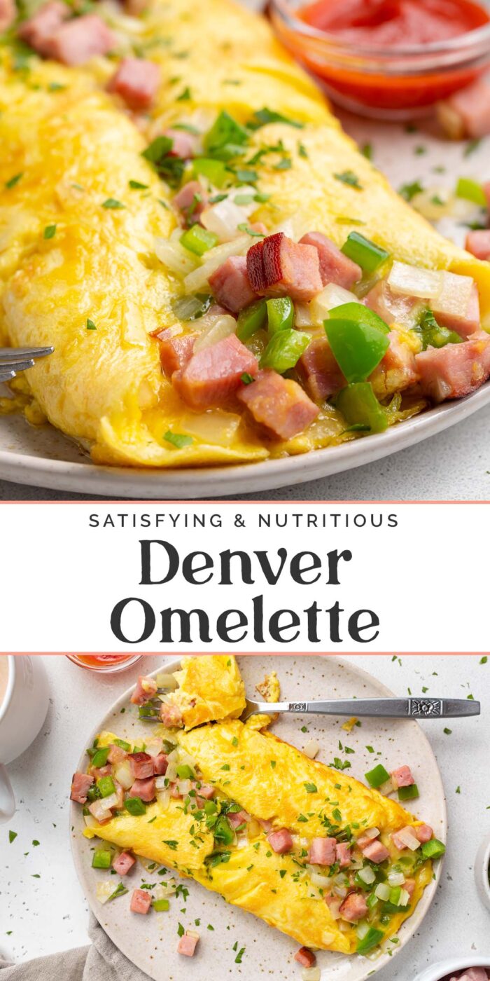 Pin graphic for denver omelette.