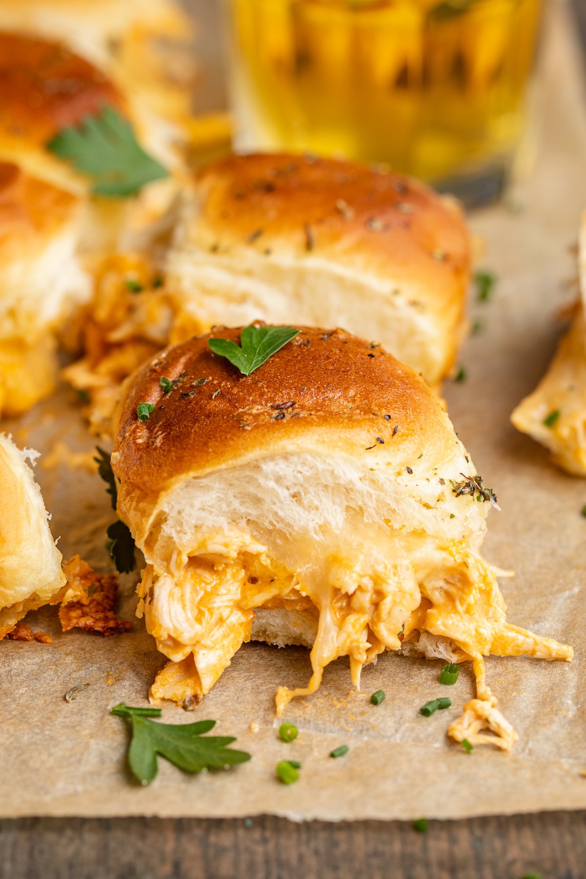 Buffalo Chicken Sliders - 40 Aprons