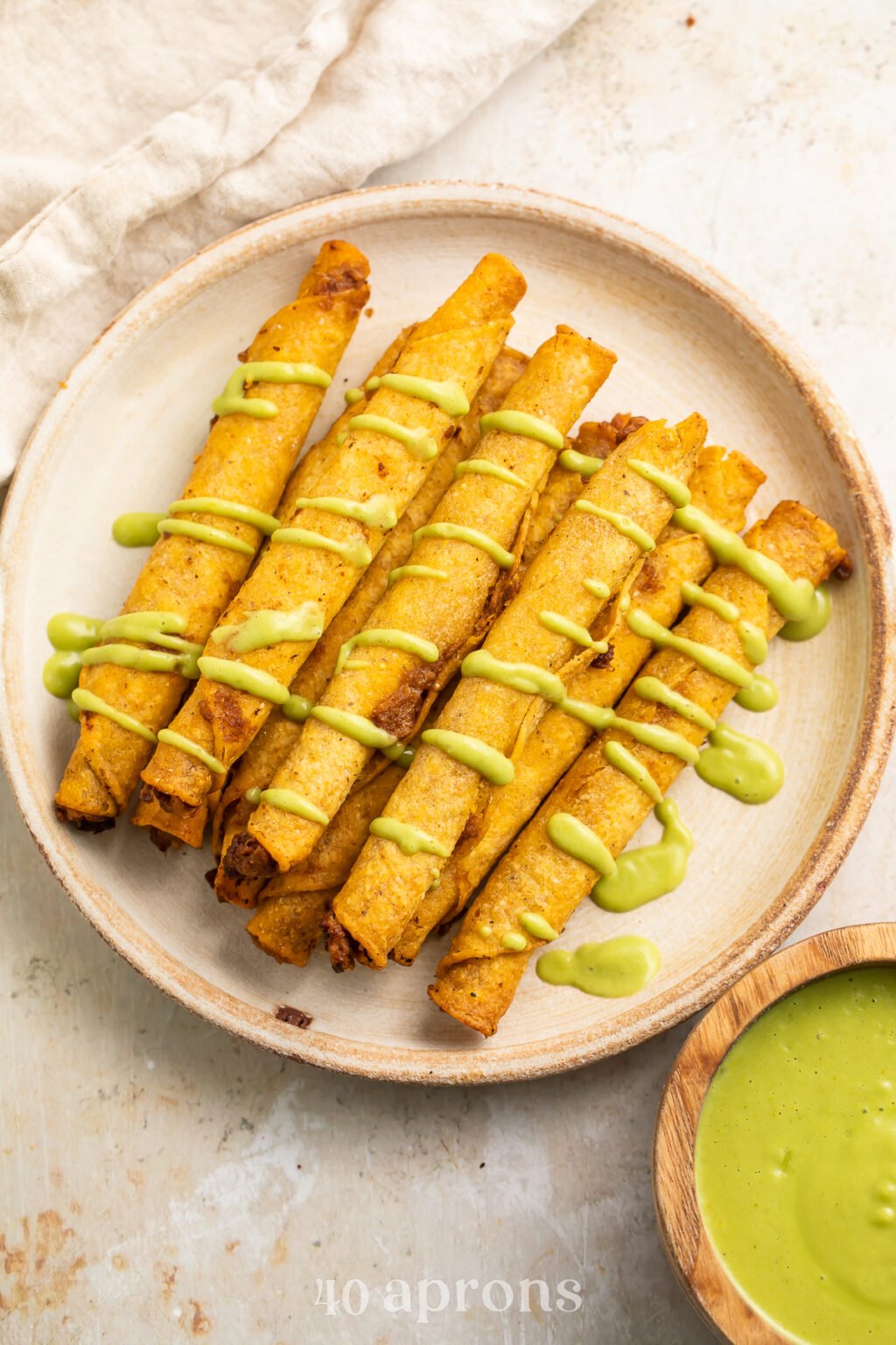 Frozen Taquitos in the Air Fryer (Corn or Flour!) 40 Aprons