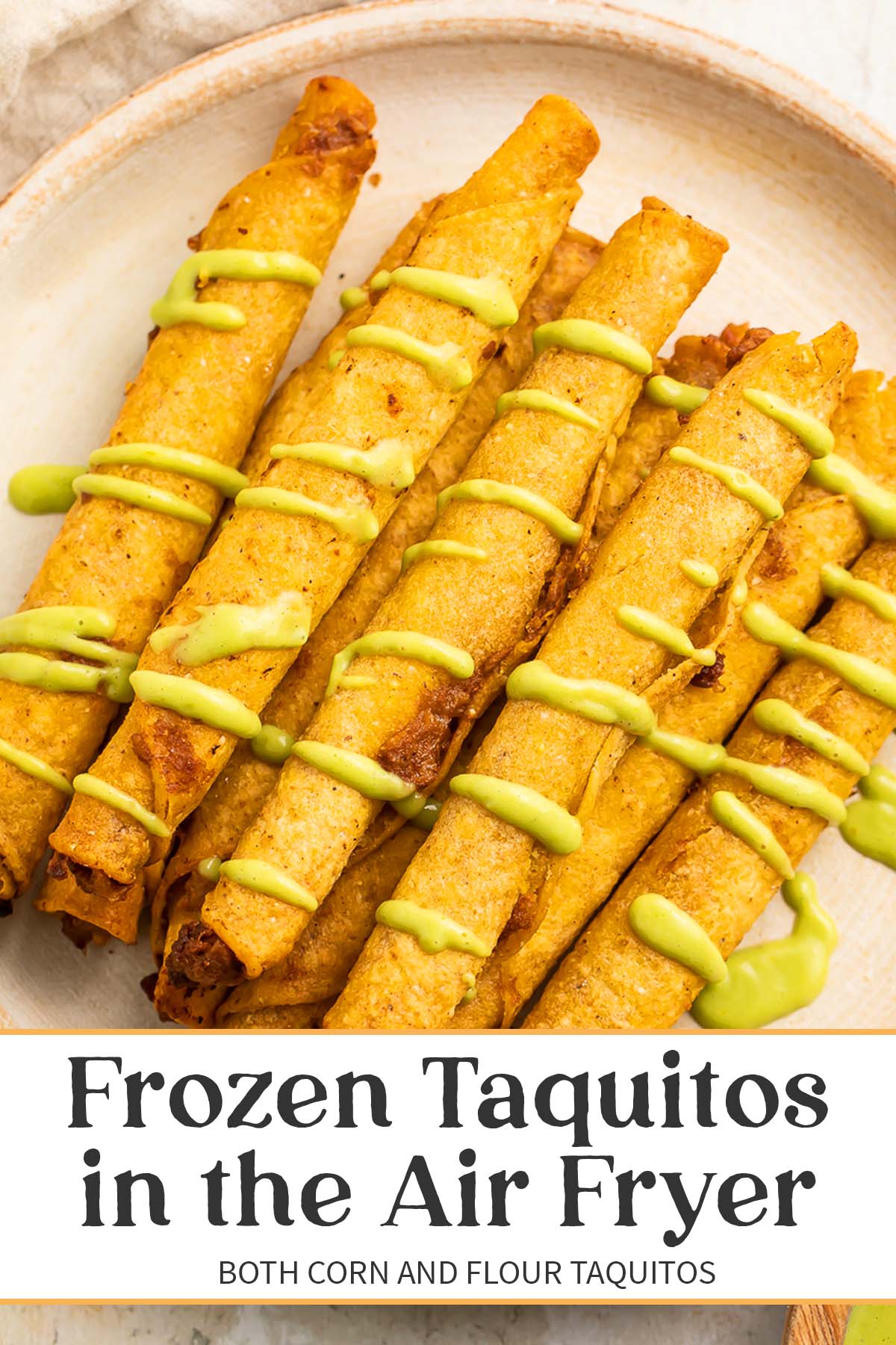 Frozen Taquitos in the Air Fryer (Corn or Flour!) 40 Aprons