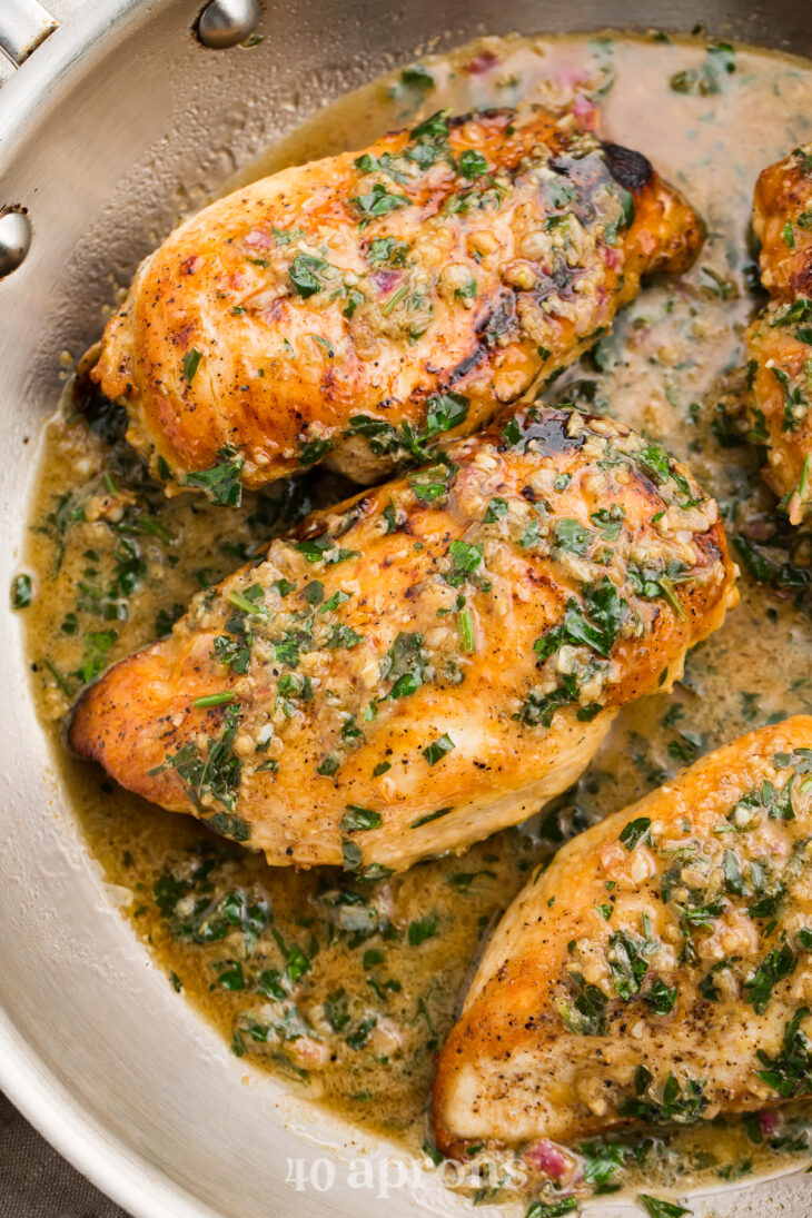 Garlic Herb Butter Chicken - 40 Aprons