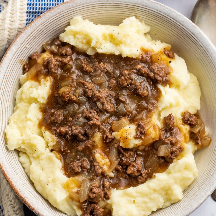 potato topped beef bowl