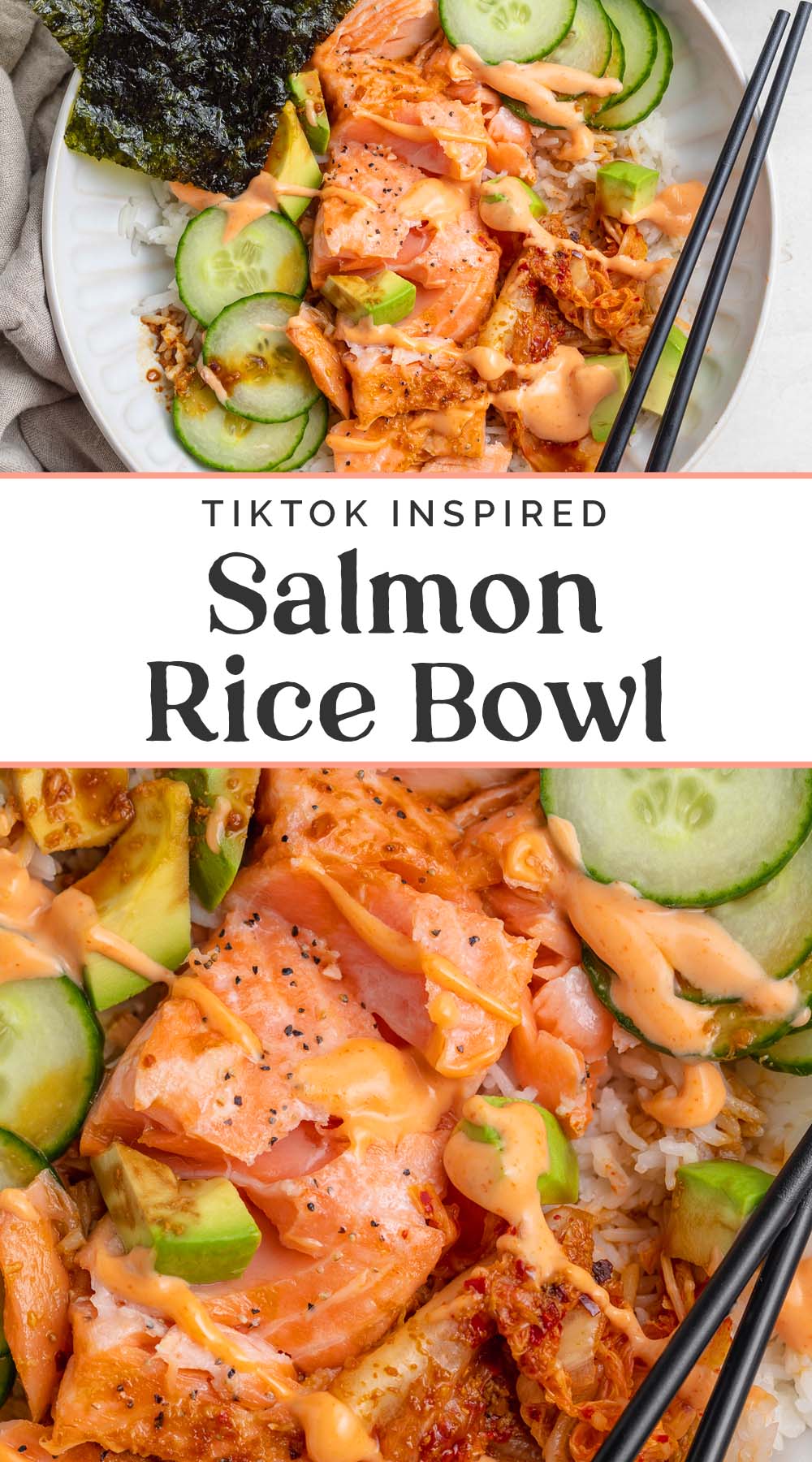 Salmon Rice Bowl (TikTok Recipe) - 40 Aprons