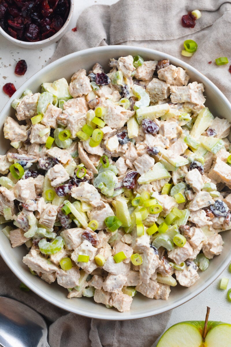 Leftover Turkey Salad with Apples and Cranberries - 40 Aprons