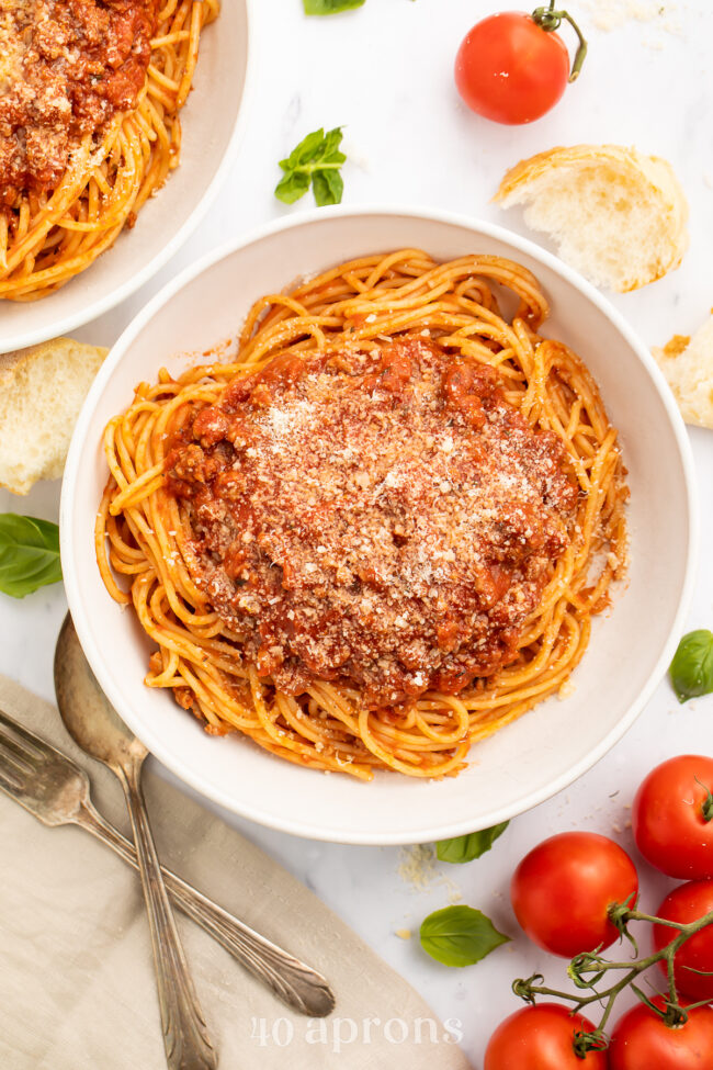 Instant Pot Spaghetti Sauce - 40 Aprons