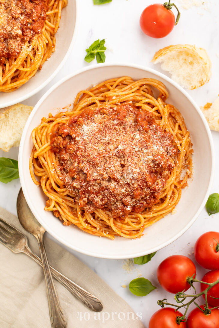 Instant Pot Spaghetti Sauce - 40 Aprons