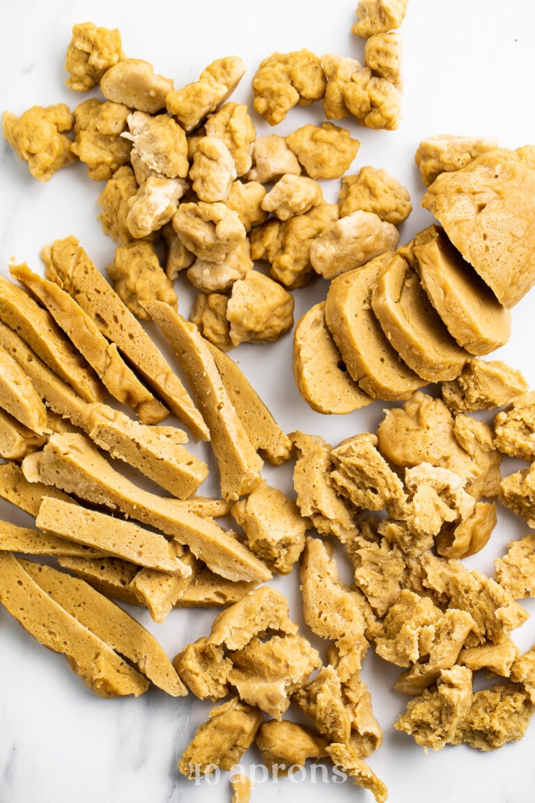 How To Make Seitan (Shredded, Strips, Nuggets, or Loaf!)