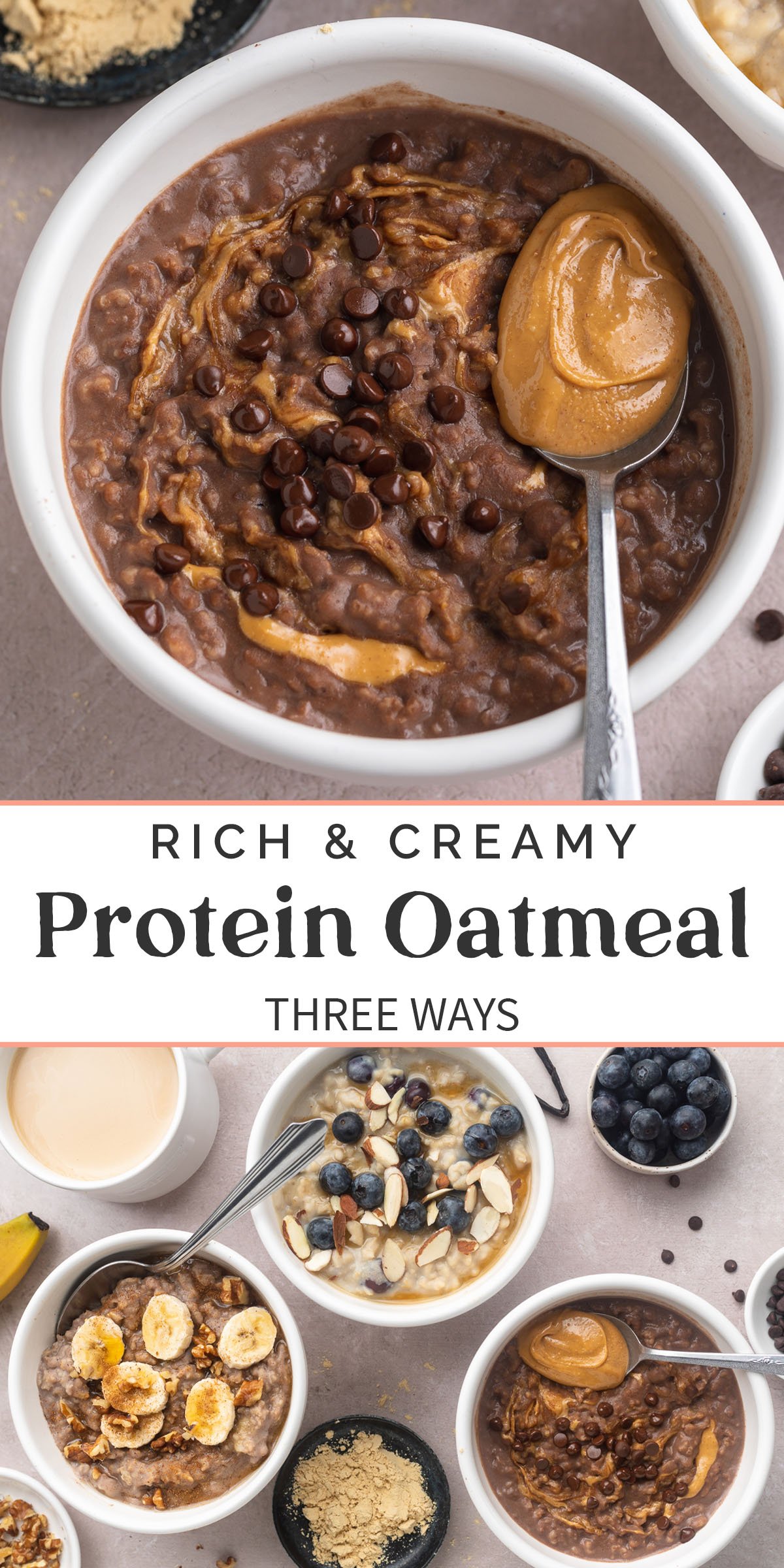 Pin graphic for protein oatmeal.