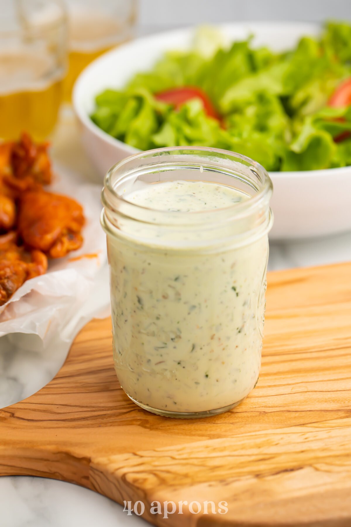 Homemade Ranch Dressing with Fresh Herbs