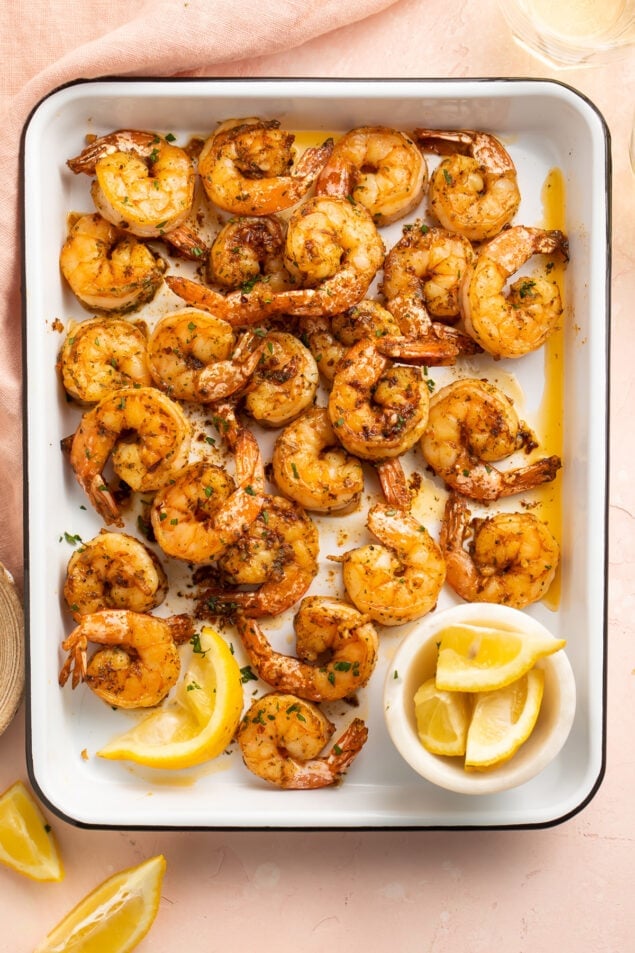 Garlicky Broiled Shrimp - 40 Aprons