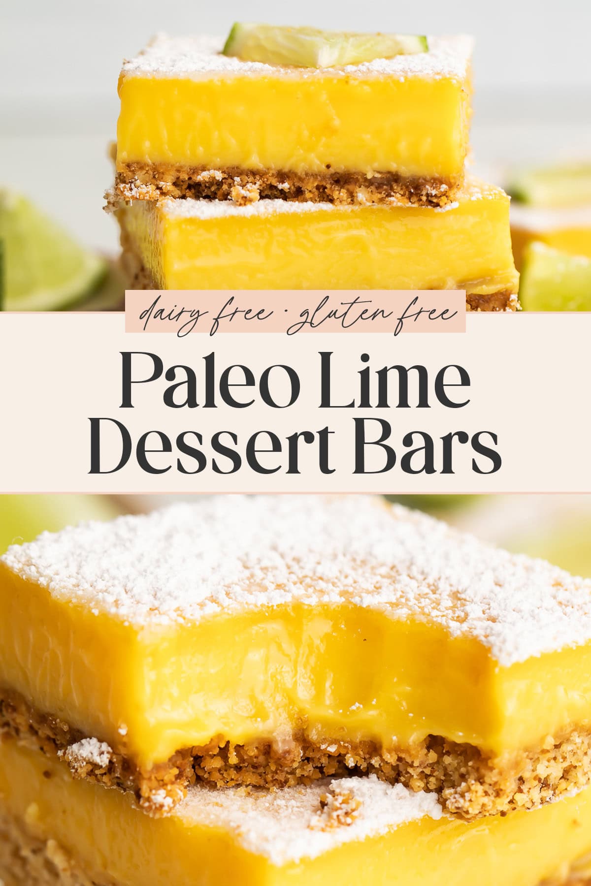 Pin for paleo lime bars.