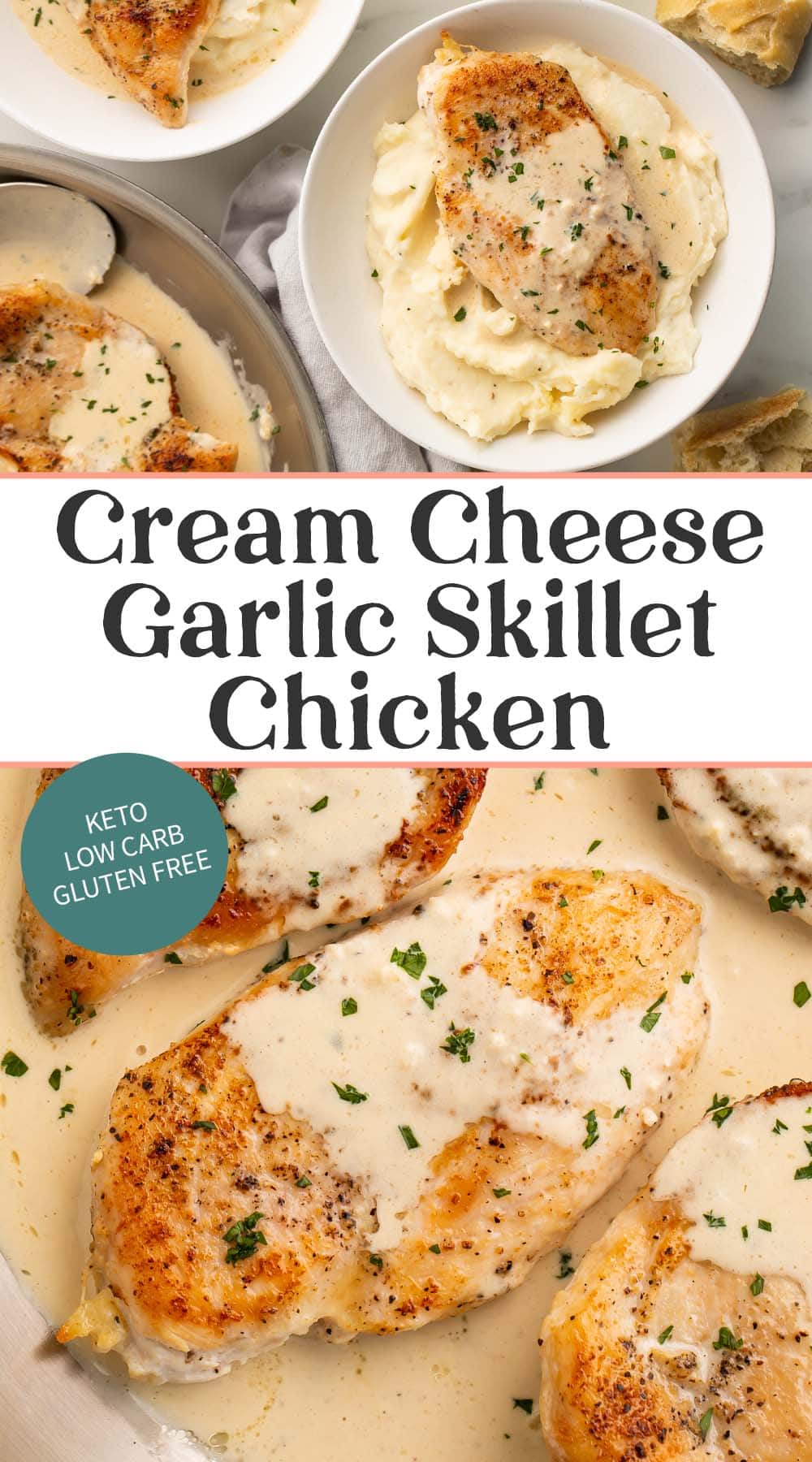 Cream Cheese Garlic Skillet Chicken - 40 Aprons