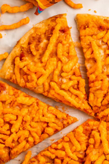 Cheesy Cheeto Pizza - 40 Aprons