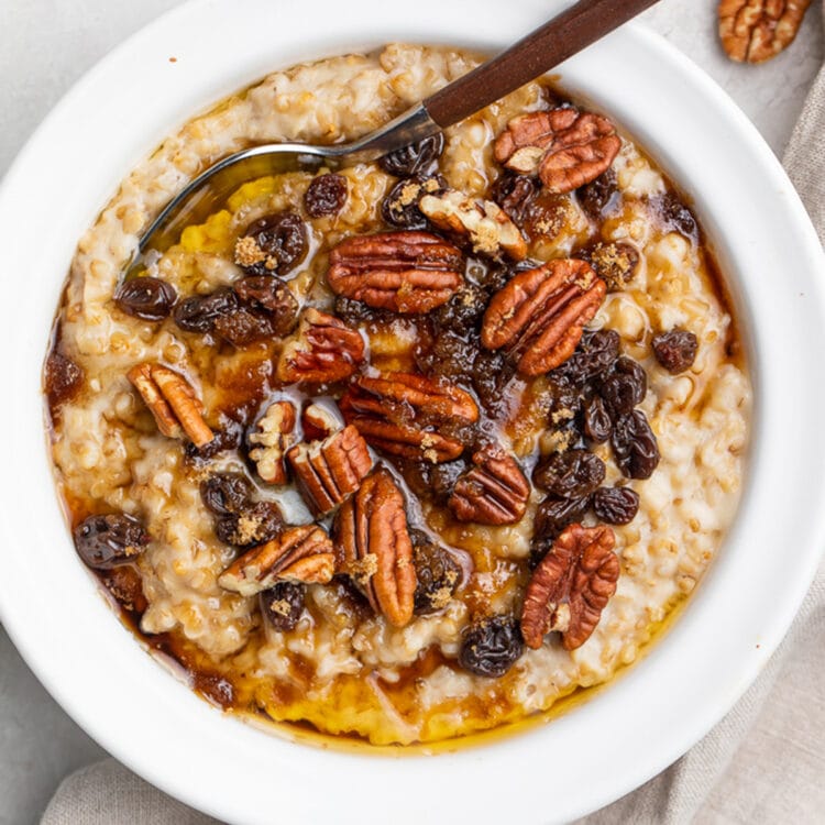 Creamy Instant Pot Steel Cut Oats - Sweet Peas and Saffron