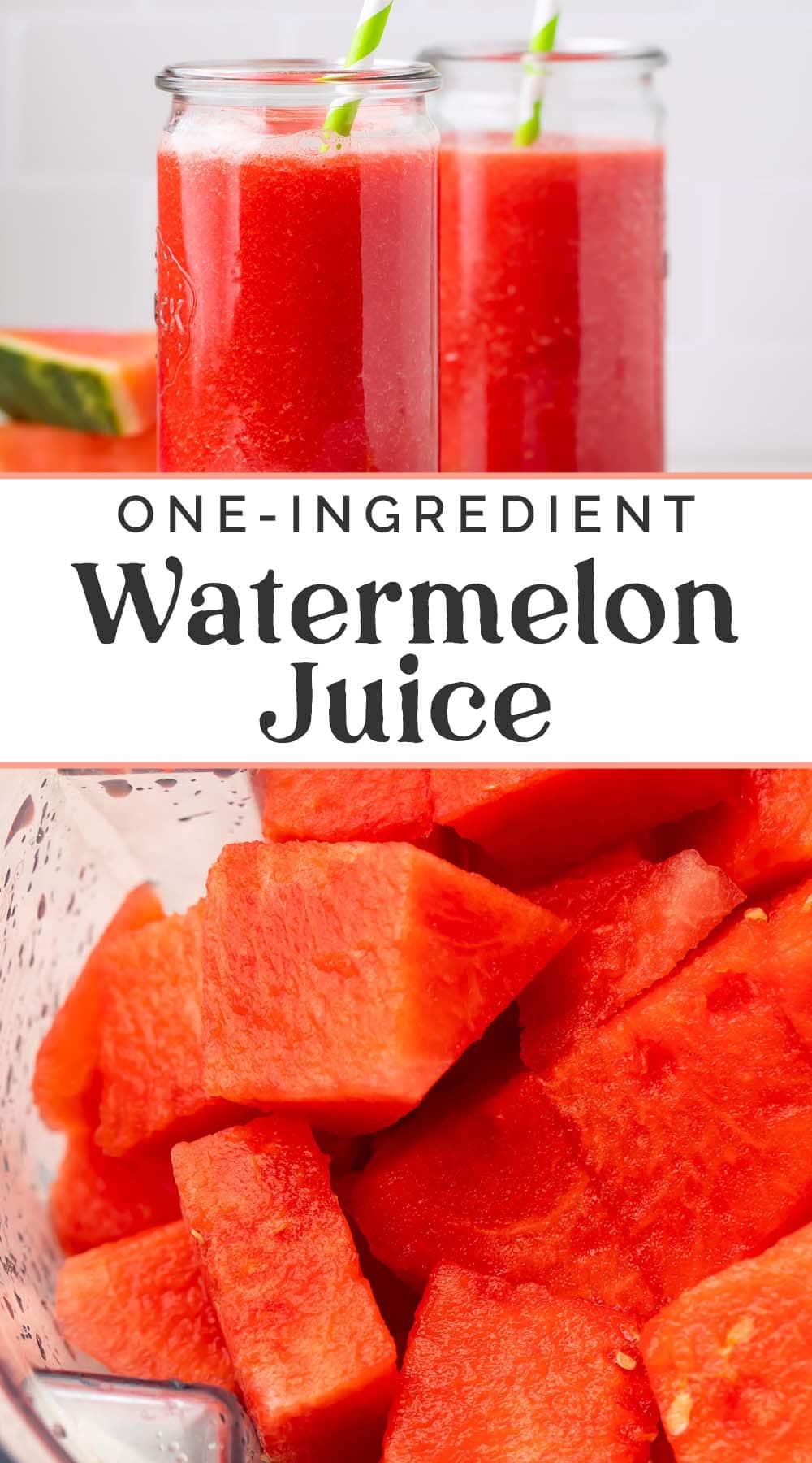Watermelon Juice Recipe {only 3 Ingredients} - Belly Full
