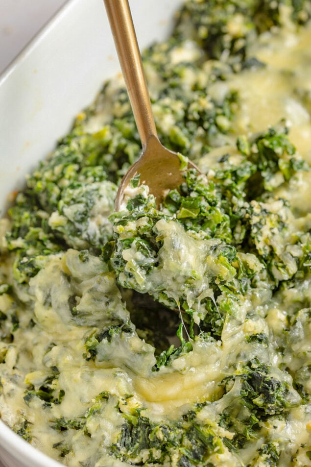 Cheesy Spinach Casserole 40 Aprons   Cheesy Spinach Casserole 635x953 