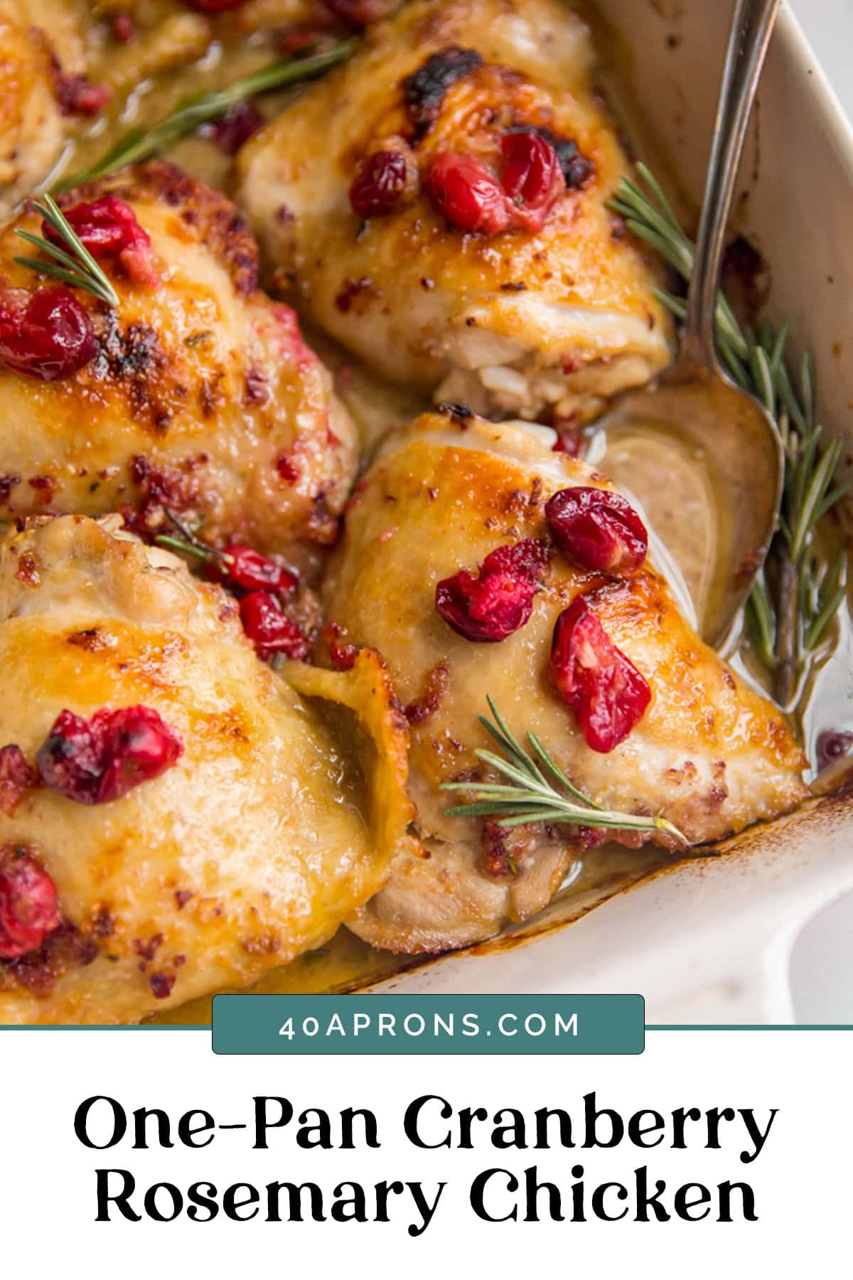 Graphic for cranberry rosemary chicken.