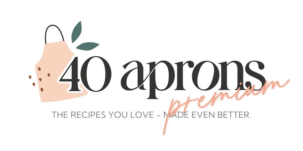 40 Aprons Premium logo banner.