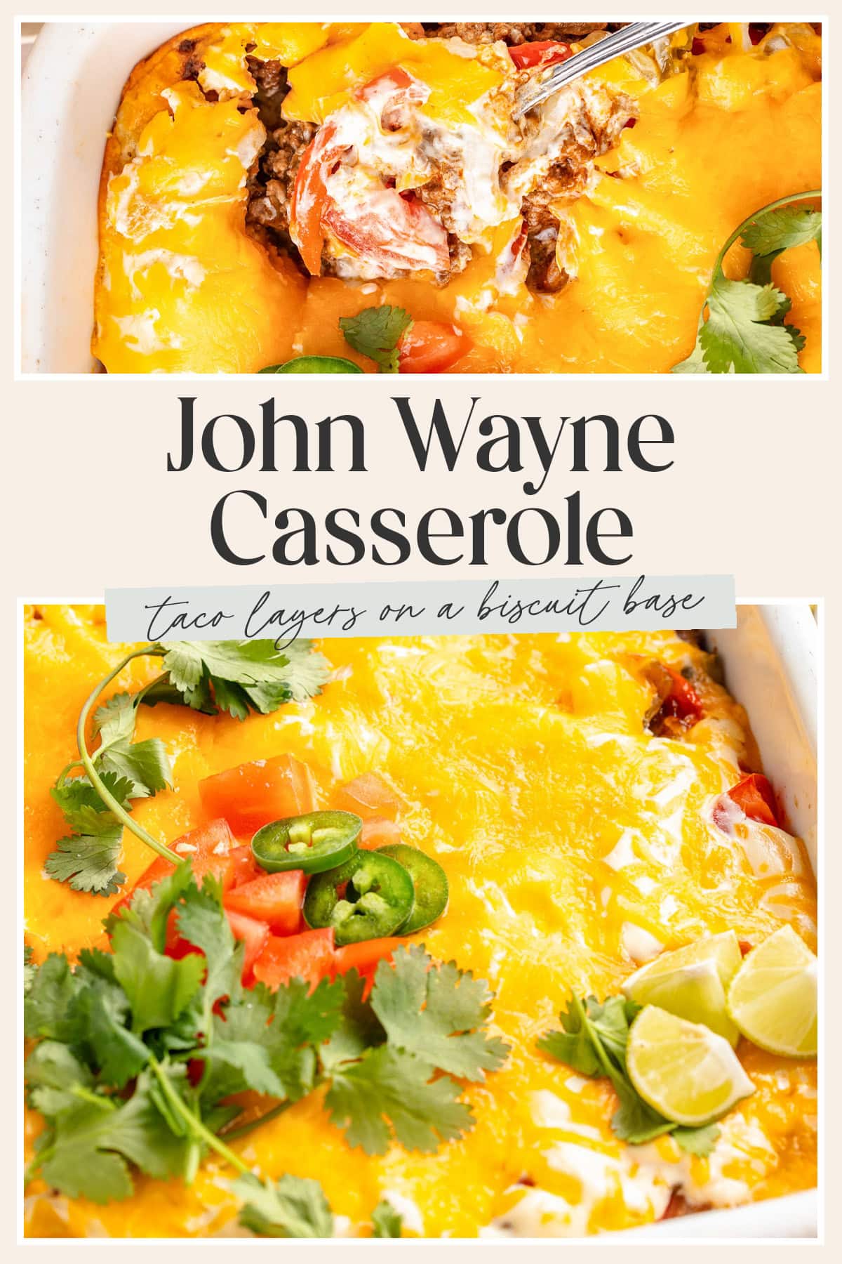 Pin graphic for john wayne casserole.