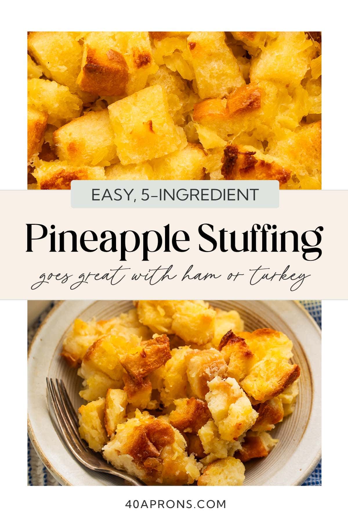 Pin graphic for pineapple stuffing.