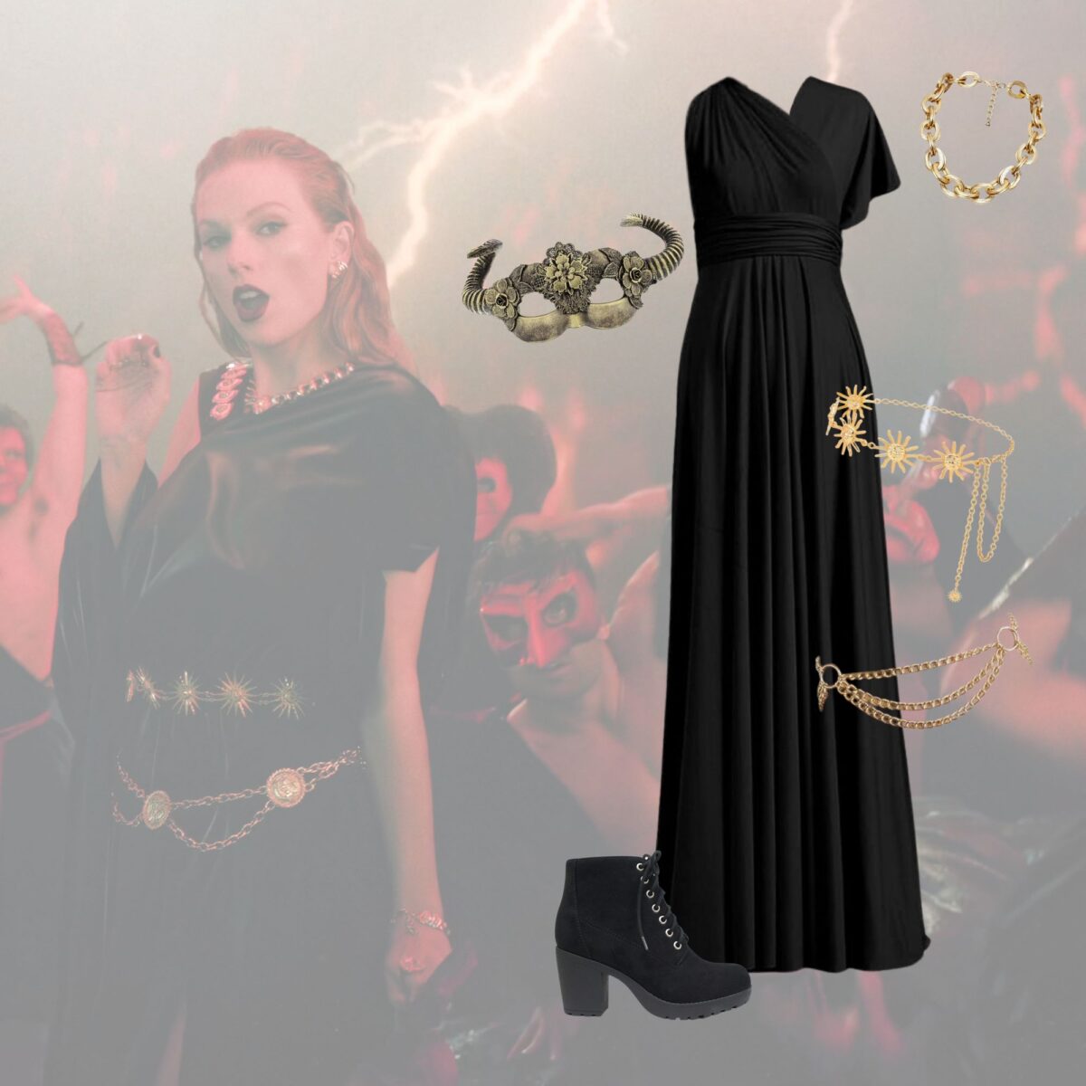 Taylor Swift Karma music video outfit.