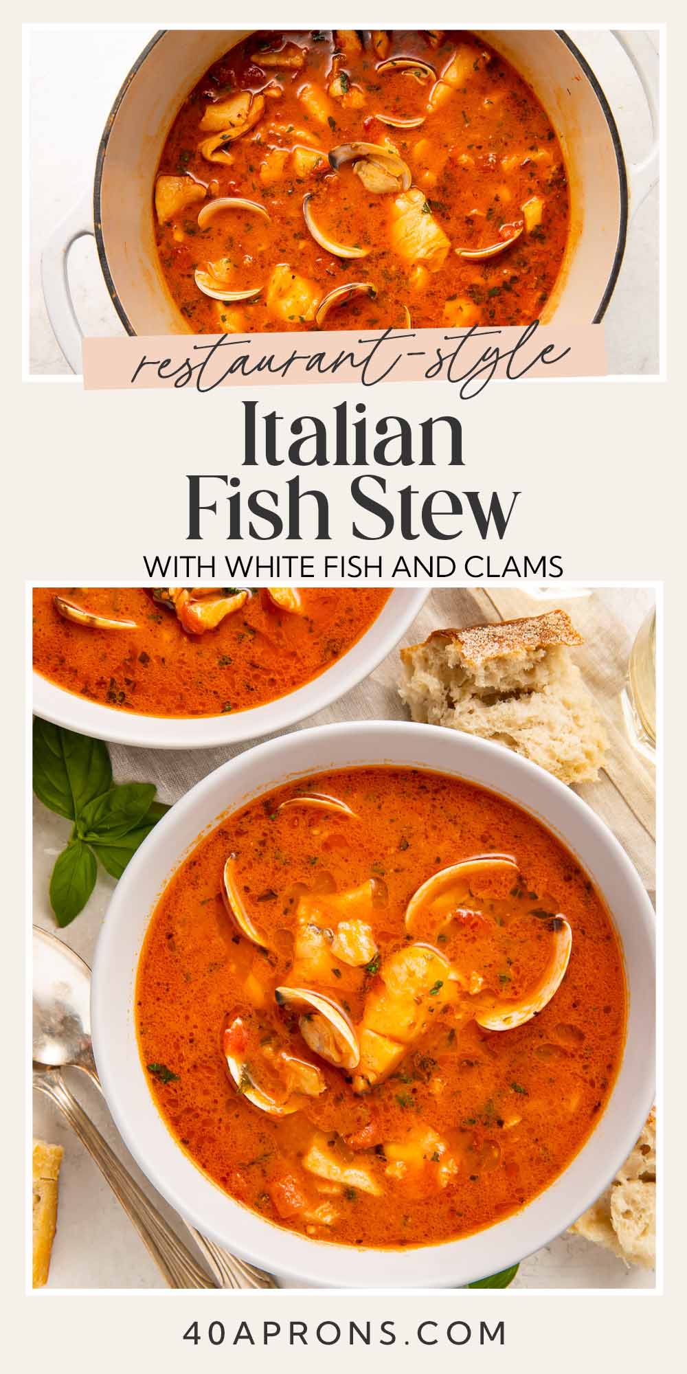 Pin graphic for fish stew.