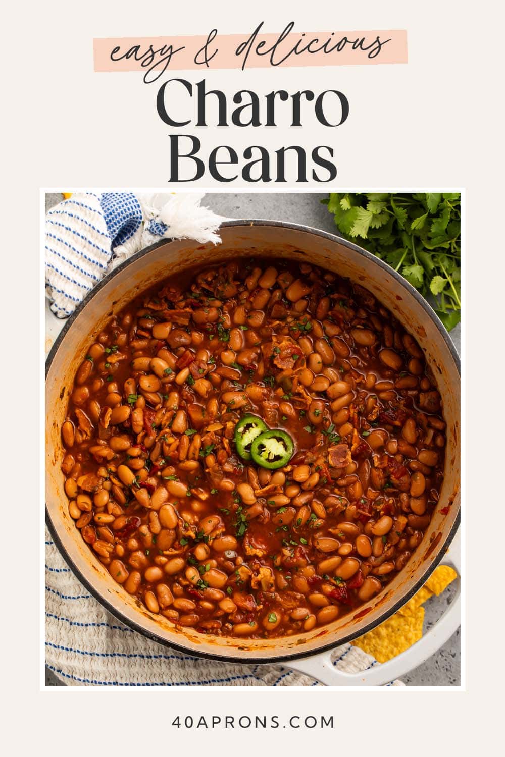Pin graphic for charro beans.