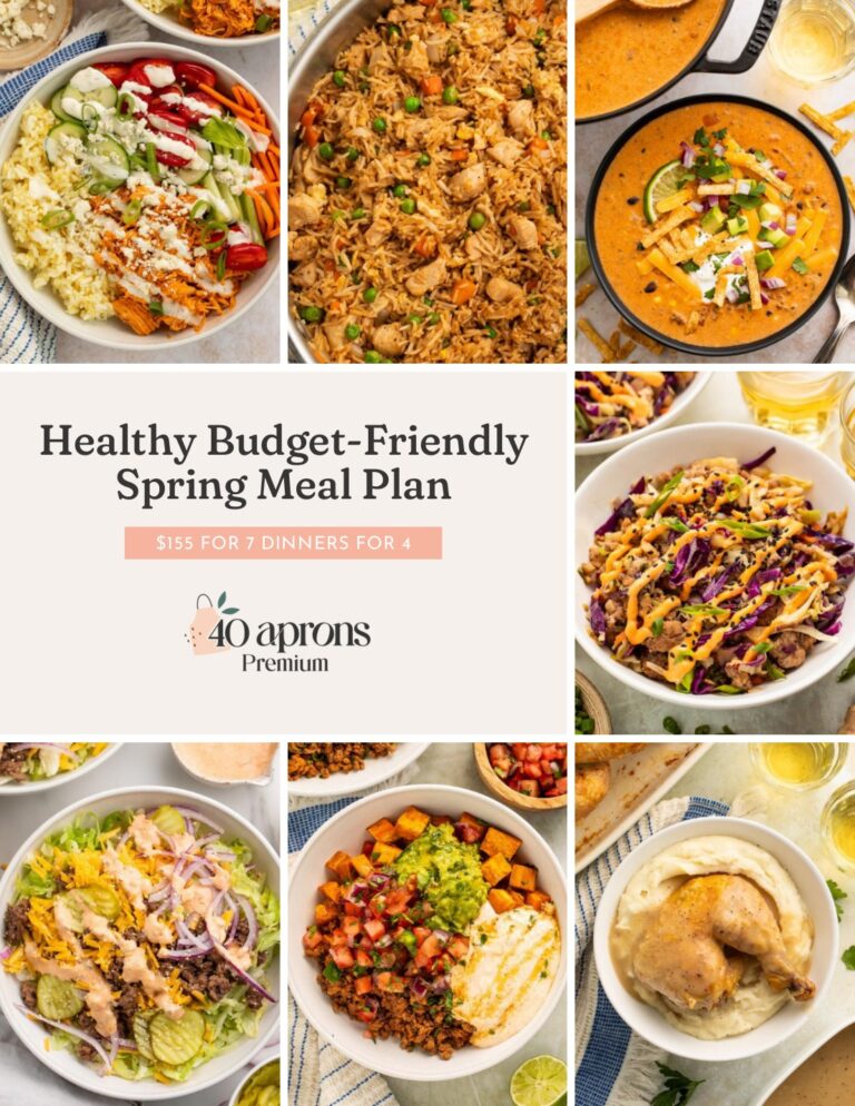 Healthy Budget Spring Meal Plan
